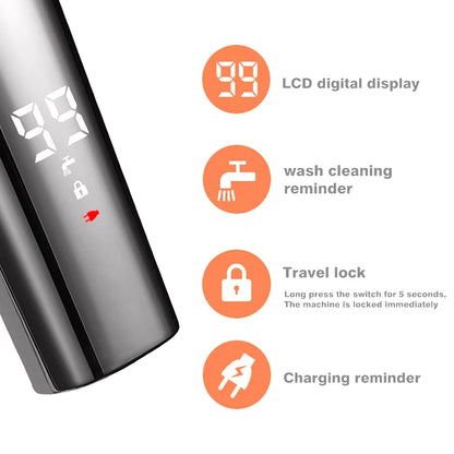 Original Kemei Digital Display All In One Hair Trimmer For Men Eyebrow Beard Trimmer Electric Hair Clipper Grooming Kit Haircut Beauty World Shop