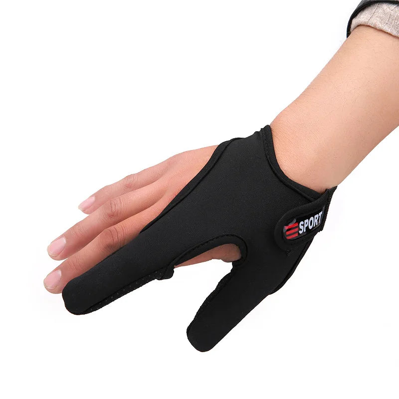 Fishing Gloves 2 Fingers Protector Breathable Anti-Slip Anti-Cut Fishing Gloves Carp Outdoor Fishing Tackle Accessories Supplies Beauty World Shop