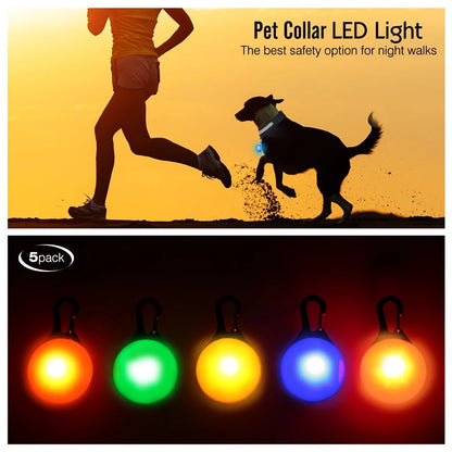 LED Glowing Pendant Flashlight Dog Cat Collar Pet Leads Glow  Accessories  Bright Necklace Luminous Collar  Night Safety Decor Beauty World Shop