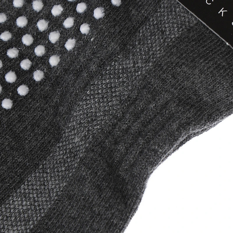 1pair Men's Cotton Non-slip Yoga Socks With Grips Breathable Anti Skid Floor Socks For Pilates Gym Fitness Size 39-44 Beauty World Shop