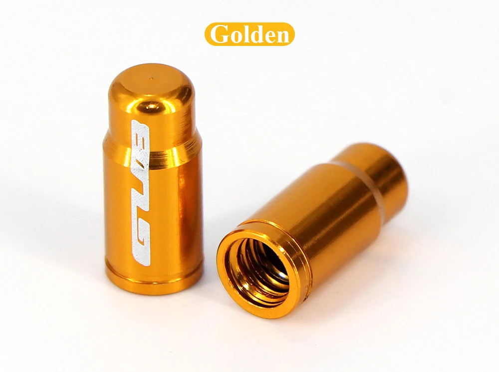 2pcs GUB Aluminum CNC Bicycle Tire Valve Cap MTB Road Bike Tube Tyre Gas Nozzle Cover for AV FV Schrader Presta Valve Dustproof Beauty World Shop