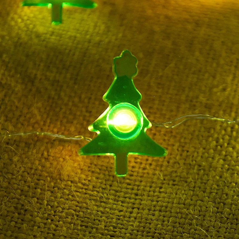 2M 20LED Santa Claus Snowflake LED Light String Christmas Decoration For Home Xmas Tree Ornament 2025 Navidad Kids Gift New Year Beauty World Shop