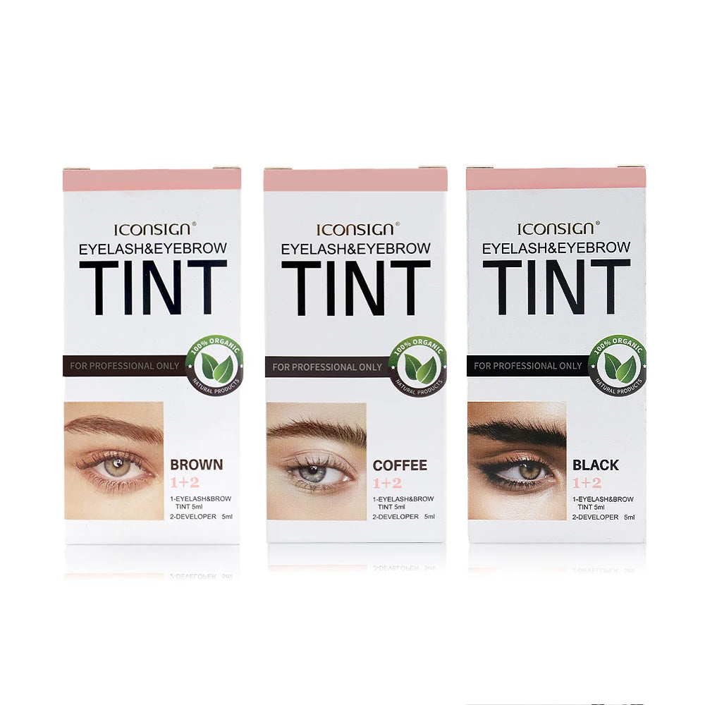 ICONSIGN Eyelash Eyebrow Dye Tint Kit Brow Enhancer Mascara Lift Tinting Tattoo Eyes Makeup Tools Beauty World Shop