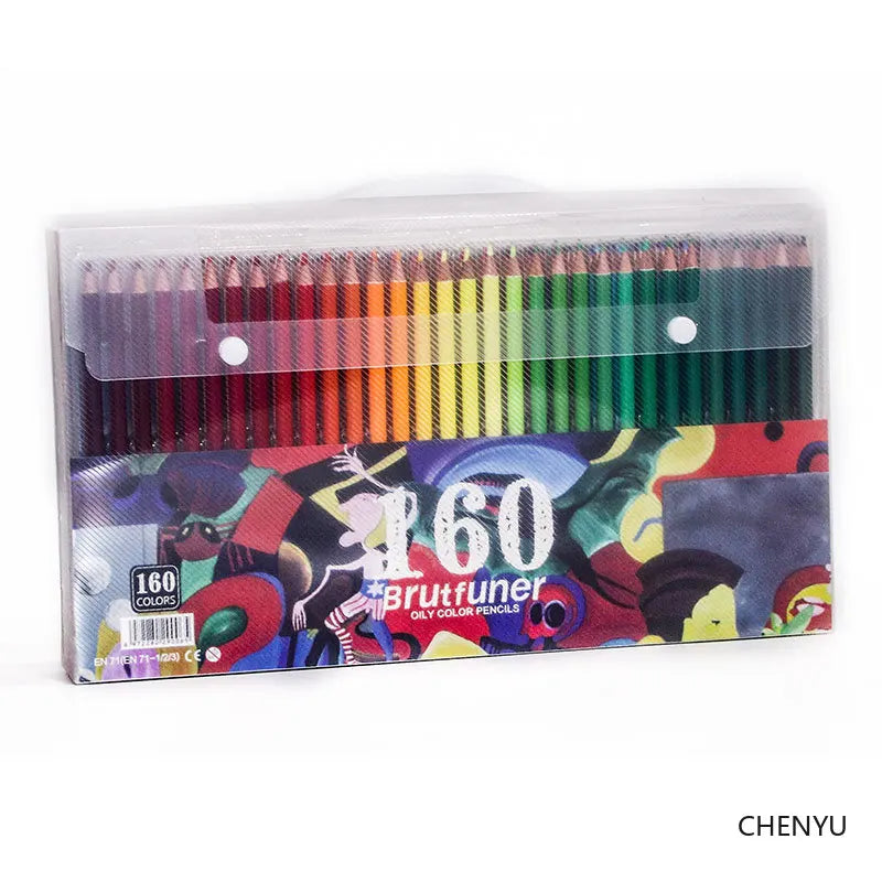 Brutfuner 48/72/120/150/160/180Colors Pencils Professional Oil Wood Soft Watercolor Pencil For School Draw Sketch Art Supplies Beauty World Shop