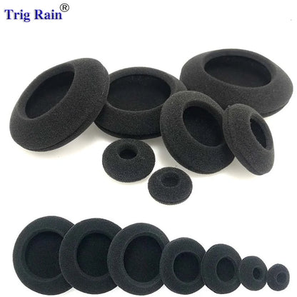 Thickened Foam Ear Pads For Headphones Sponge Replacement Cushions Covers Earphones Case 35mm 40mm 50mm 55mm 60mm 65mm 70mm 80mm