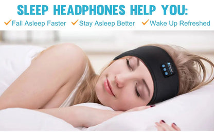 Sleep Eye Mask with Bluetooth 5.0 Headphones Soft Elastic Comfortable Headband ASMR Sleeping  Band 10H Music Beauty World Shop