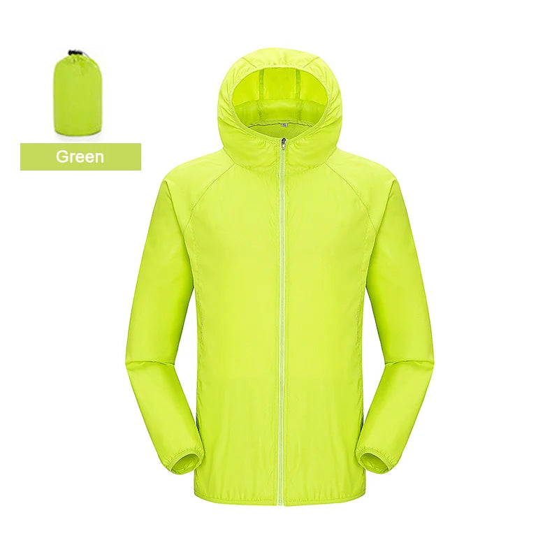 LNGXO Hiking Waterproof Jacket Women Men Camping Running Sun-Protective Windbreaker Quick Dry Outdoor Sport Rain Coat Unisex Beauty World Shop