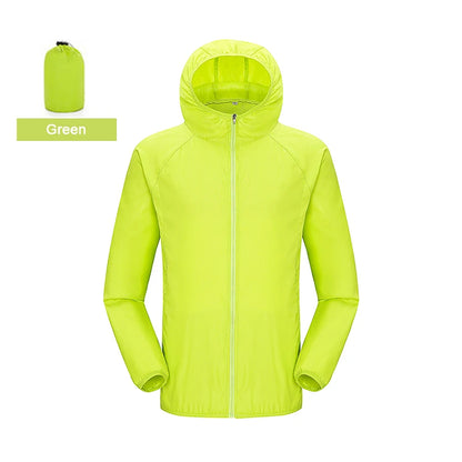 LNGXO Hiking Waterproof Jacket Women Men Camping Running Sun-Protective Windbreaker Quick Dry Outdoor Sport Rain Coat Unisex Beauty World Shop