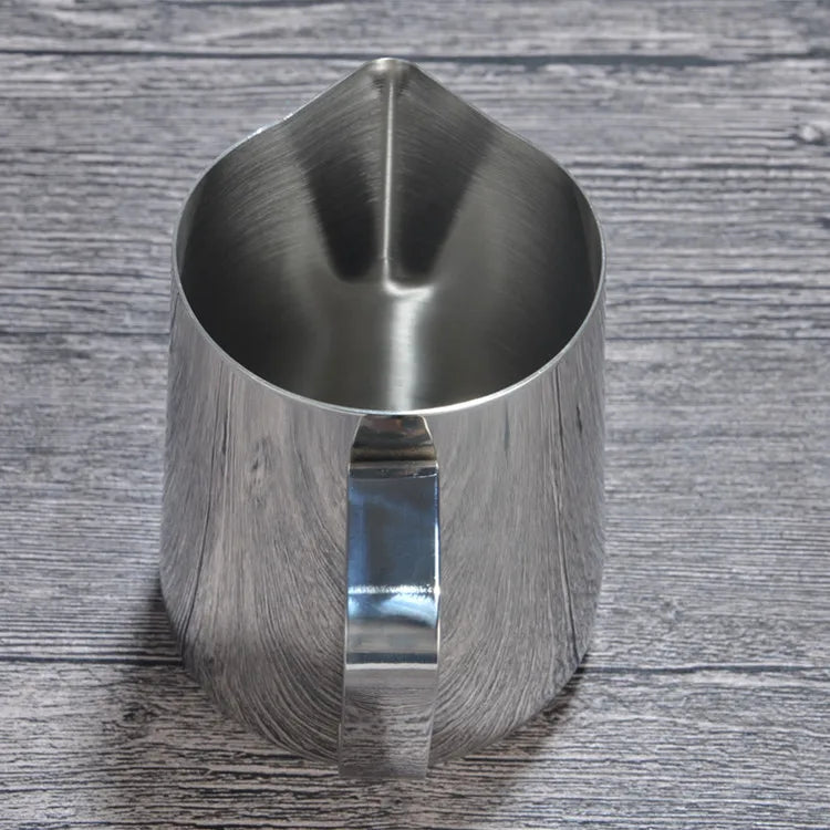 100/350/600ml Milk Jugs Fashion Stainless Steel Milk Craft Milk Frothing Pitcher Coffee Latte Frothing Art Jug Pitcher Mug Cup Beauty World Shop