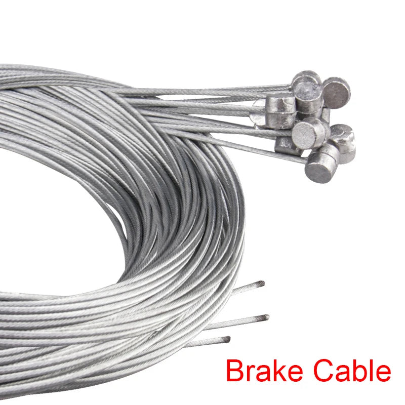 10/5/3/1PC 2M MTB Bicycle Brake Line Bicycle Speed Line Fixed Gear Shifter Gear Brake Cable Set Core Inner Wire MTB Road Bike Beauty World Shop