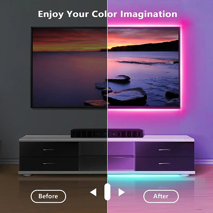 Tape Bluetooth USB LED Strip Light 5050 SMD 5V USB RGB Lights Flexible LED Lamp Tape Ribbon RGB Self-adhesive TV Desktop Diode Beauty World Shop