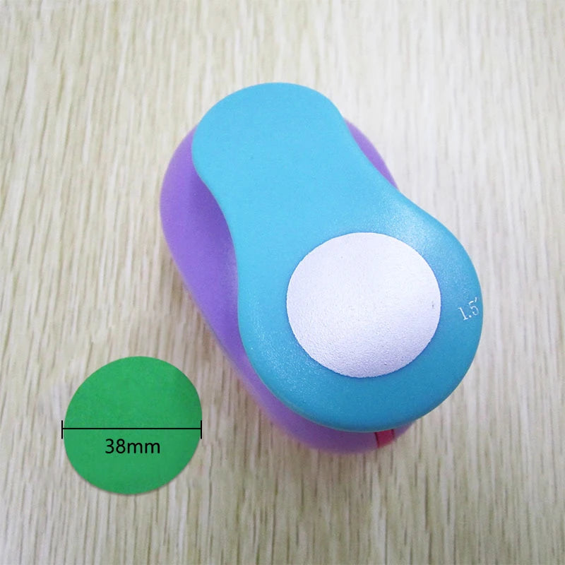 1PCS(5cm,3.8cm,2.5cm) Round shape craft punch set children manual DIY hole punches cortador de papel de scrapbook Circle punch Beauty World Shop