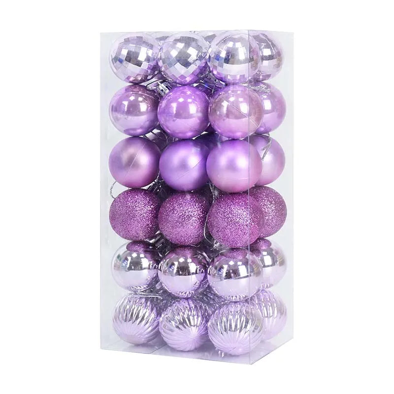 1box Christmas Balls Christmas Tree Ornaments Ball Xmas Hanging Tree Pendants Home Party Decor 2026 New Year Gift Noel Navidad Beauty World Shop