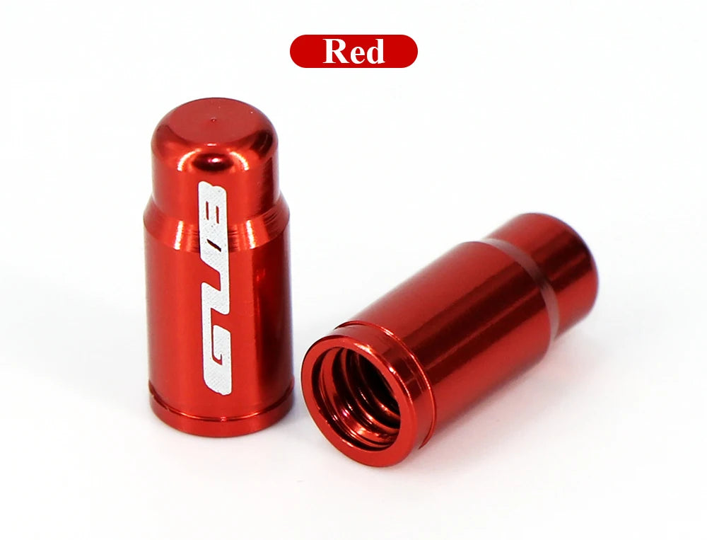2pcs GUB Aluminum CNC Bicycle Tire Valve Cap MTB Road Bike Tube Tyre Gas Nozzle Cover for AV FV Schrader Presta Valve Dustproof Beauty World Shop