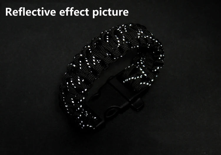 Reflective Paracord Military 7 Strand 4mm 550 Tactical Parachute Cord Camping Tent Lanyard DIY Bracelet Weaving Rope Beauty World Shop