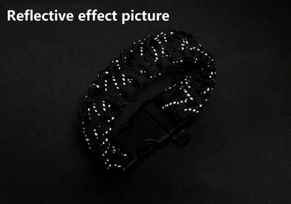 Reflective Paracord Military 7 Strand 4mm 550 Tactical Parachute Cord Camping Tent Lanyard DIY Bracelet Weaving Rope Beauty World Shop