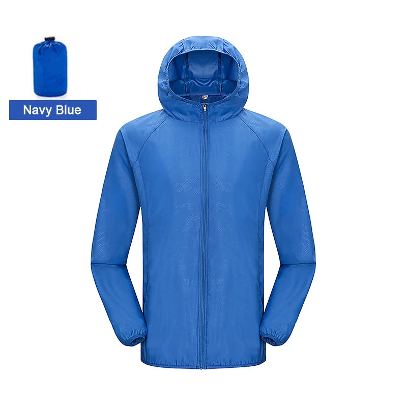 LNGXO Hiking Waterproof Jacket Women Men Camping Running Sun-Protective Windbreaker Quick Dry Outdoor Sport Rain Coat Unisex Beauty World Shop