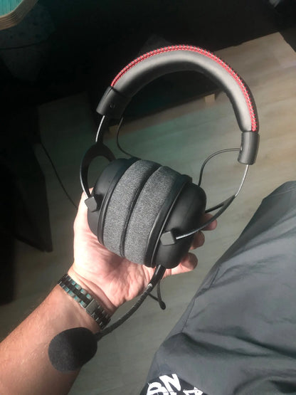 NullMini Replacement Earpads for HyperX Cloud 1/2, Alpha, Silver, Core, Revolver Headphones Headband Ear Cushion