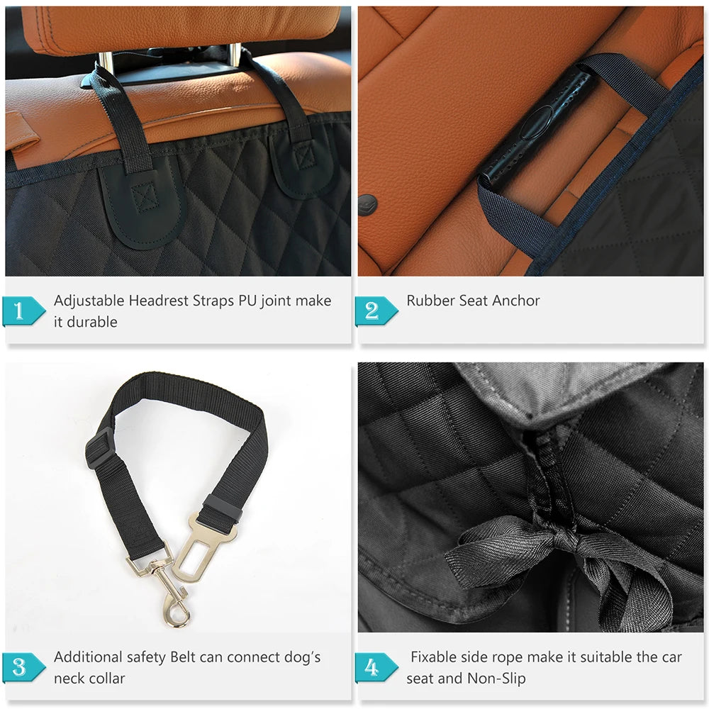 Dog Car Seat Cover Pet Travel Carrier Mattress Waterproof Dog Car Seat Protector With Middle Seat Armrest For Dogs Beauty World Shop