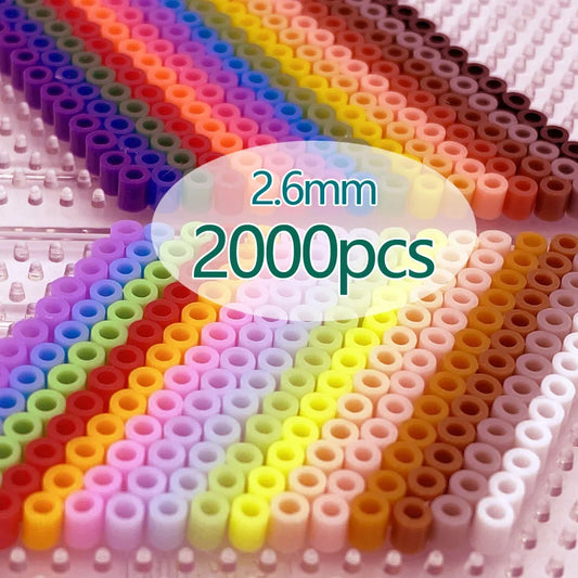 2.6mm/2000pcs/bag Hama Beads PUPUKOU Perler DIY Kids Iron Beads Fuse Handmade Gift Children Toy Beauty World Shop