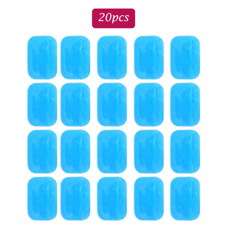 4*6cm EMS ABS Fitness Gel Pads  Muscle Stimulator Exerciser Replacement Gel Patch Fitness Accessories Training Massager Relax Beauty World Shop