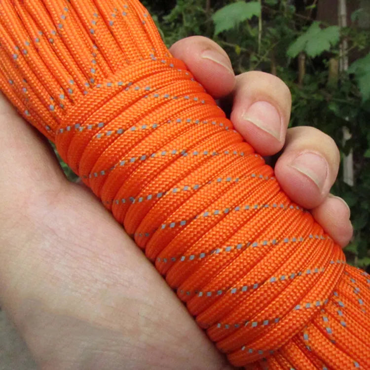 Reflective Paracord Military 7 Strand 4mm 550 Tactical Parachute Cord Camping Tent Lanyard DIY Bracelet Weaving Rope Beauty World Shop