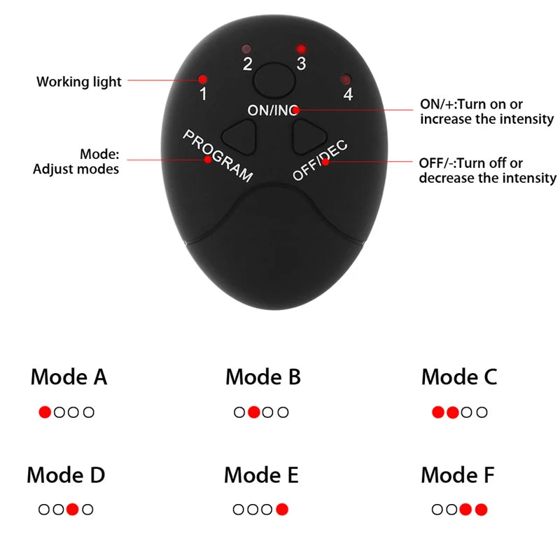 Electric Muscle Stimulator EMS Wireless Buttocks Hip Trainer Abdominal ABS Stimulator Fitness Body Slimming Massager Beauty World Shop