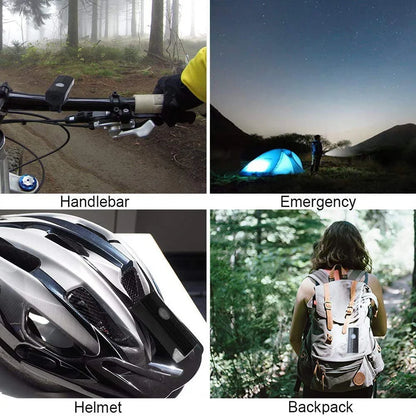 Bike Light Set Front Light with Taillight USB Rechargeable Easy to Install 3 Modes Bicycle Accessories for the Bicycle Road MTB Beauty World Shop