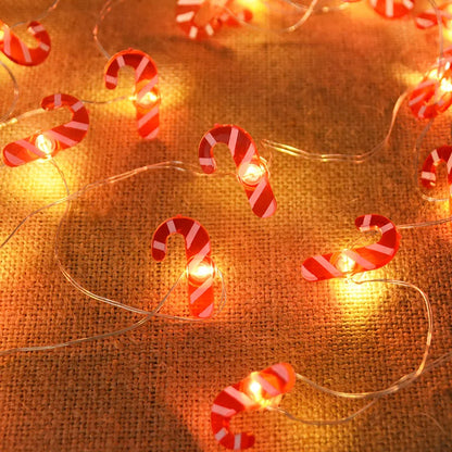 2M 20LED Santa Claus Snowflake LED Light String Christmas Decoration For Home Xmas Tree Ornament 2025 Navidad Kids Gift New Year Beauty World Shop