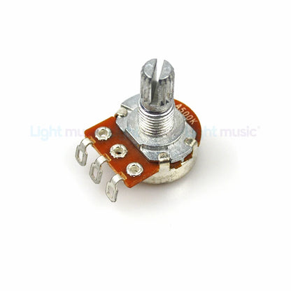 2pcs A500K B500K A250K B250K Potentiometer Splined Small Pot Electric Guitar Bass Effect Amp Tone Volume 15mm 18mm Shaft Parts Beauty World Shop