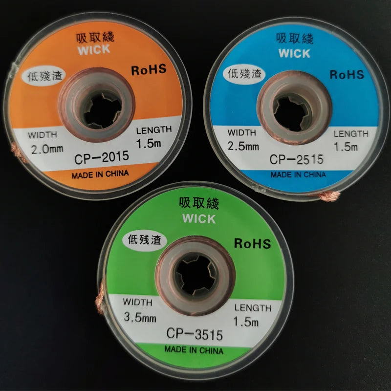 1PC 2.0mm 3.5mm 1.5M Welding Wires Desoldering Braid Solder Remover Wick Wire Repair Tool Beauty World Shop