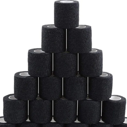 Wholesale Black Tape Tattoo Handle Bandage Anti-slip Athletic Nonwoven Waterproof Disposable Self-adhesive Elastic Bandage Beauty Trend Shop