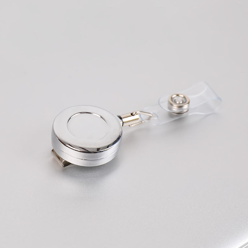 1 Pcs Aluminum Alloy Card Cover Case Bank Business Work Card Holder with ABS Retractable Badge Reel Credit ID Card Badge Bag Beauty World Shop
