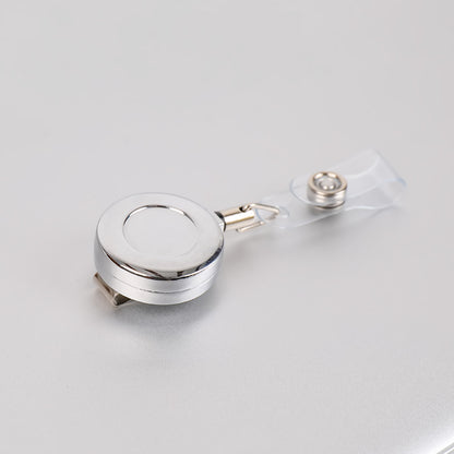 1 Pcs Aluminum Alloy Card Cover Case Bank Business Work Card Holder with ABS Retractable Badge Reel Credit ID Card Badge Bag Beauty World Shop