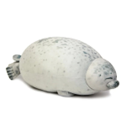 Angry Blob Seal Pillow Chubby 3D Novelty Sea Lion Doll Plush Stuffed Toy Baby Sleeping Throw Pillow Gifts for Kids Girls Beauty World Shop