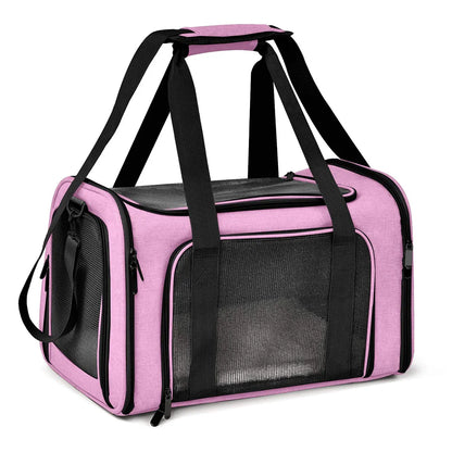 Dog Carrier Bag Soft Side Backpack Cat Pet Carriers Dog Travel Bags Airline Approved Transport For Small Dogs Cats Outgoing Beauty World Shop