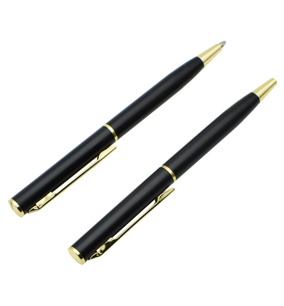 Mini Rotating Pocket-size Ballpoint Pen Metal Material 0.7mm Black Blue Ink Refill Ballpen Office School Supplies Stationery Beauty World Shop