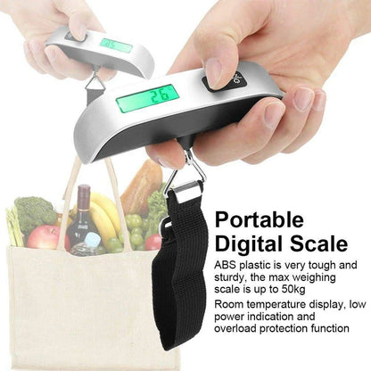 50kg 10g Digital Scale Electronic Balance Kitchen Luggage Hanging Scale Weight Suitcase Travel Scale Baggage Bag Weight Tool Beauty World Shop