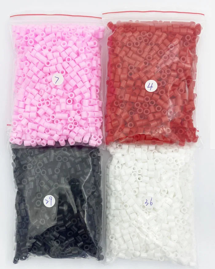 2000PCs/5MM Iron Beads Pixel Puzzle Iron Beads Mix Colors for kids Hama Beads Perler Beads Diy High Quality Handmade Gift toy Beauty World Shop