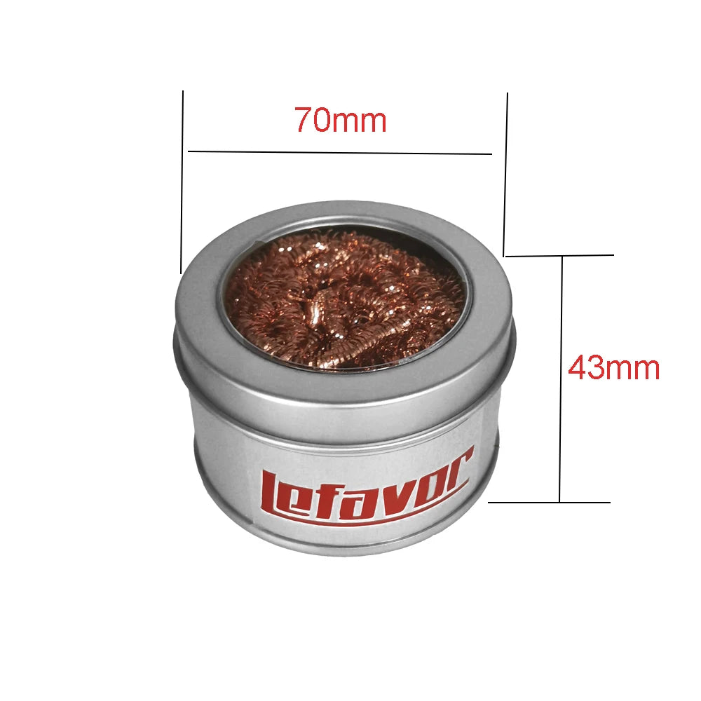 Cleaning Ball Desoldering Soldering Iron Mesh Filter Cleaning Nozzle Tip Copper Wire Cleaner Ball Metal Dross Box Clean Ball Beauty World Shop