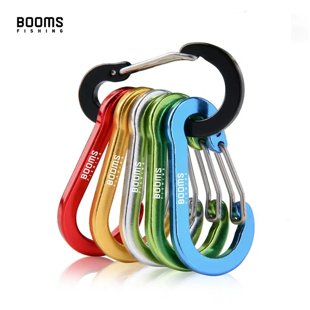 Booms Fishing CC1 Steel Small Carabiner Clips Outdoor Camping  Multi Tool  Fishing Acessories 6pcs Beauty World Shop