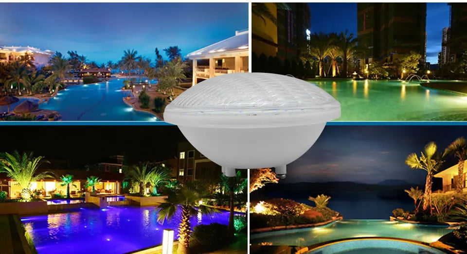 RGB Pool Light Par56 Luz Piscina 24W 36W Underwater Led Lamp Ip68 Waterproof Pond Lights 12V Led Light replace Halogen Lamp Beauty World Shop
