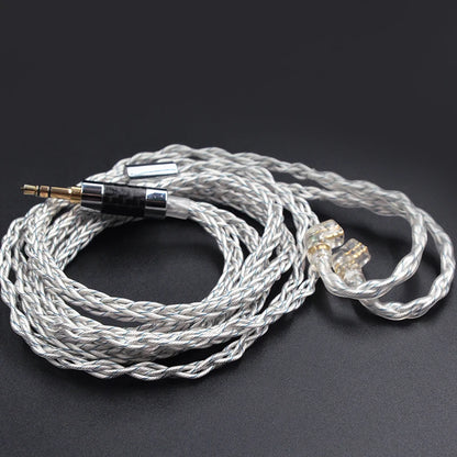KZ 8 Core Silver Blue Hybrid 784 cores Silver plated Upgrade Cable Earphones Cable For KZ ZS10 PRO ZSN PRO ZSX DQ6 ZAX ASX ASF