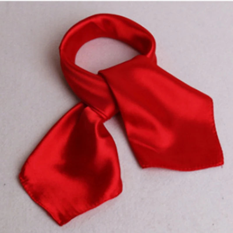 WZCX 60*60cm Women Solid Color Silk Scarf Spring Autumn Fashion New Simple Square Scarfs For Ladies Female Scarf Beauty World Shop