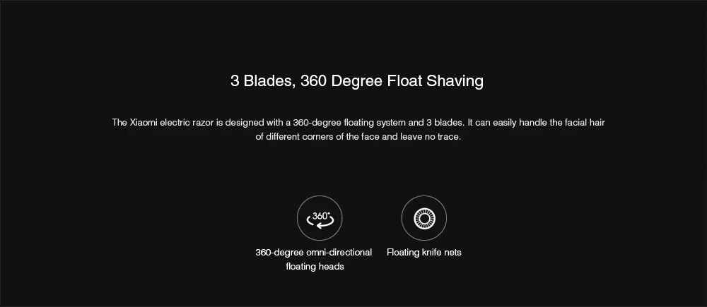 MIJIA S500 Electric Shaver Clipper Triple Blade Trimmer For Men Dry Wet Shaving Washable Beard Hair Cutting Machine Razor Beauty World Shop