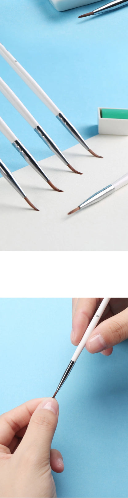 6Pcs/Set Fine Hand-painted Thin Hook Line Pen Drawing Art Pen #0 #00 #000 Paint Brush Art Supplies Nylon Hair Brush Painting Pen Beauty World Shop