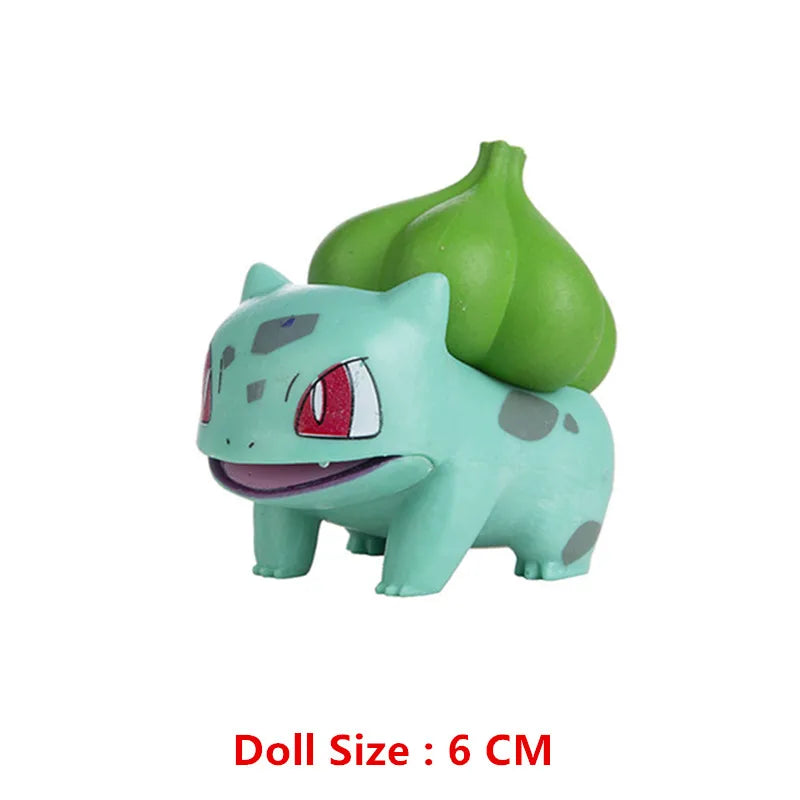 Pokemon 4-13Cm New Cartoons Movie Anime Figure Pikachu Mewtwo Charmander Blastoise Gurado Pet Action Model Toy Gifts Beauty World Shop