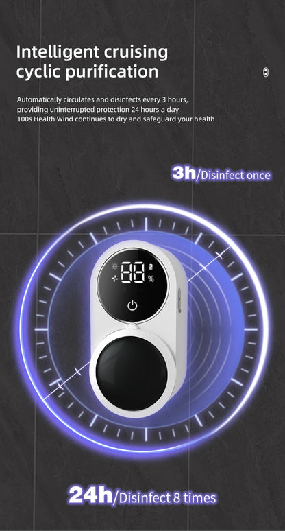 Mini Portable Rechargeable Travel Toothbrush Sterilizer Induction Switch with Charge Display UV Toothbrush Sterilizer Case Beauty World Shop