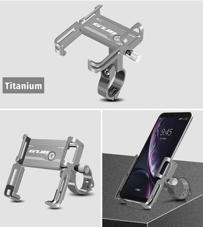 GUB Aluminum Bicycle Phone Holder Metal Bike Cell Mobile iPhone Stand for Motorcycle Scooter Handlebar Bike Headsets Stem Mount Beauty World Shop