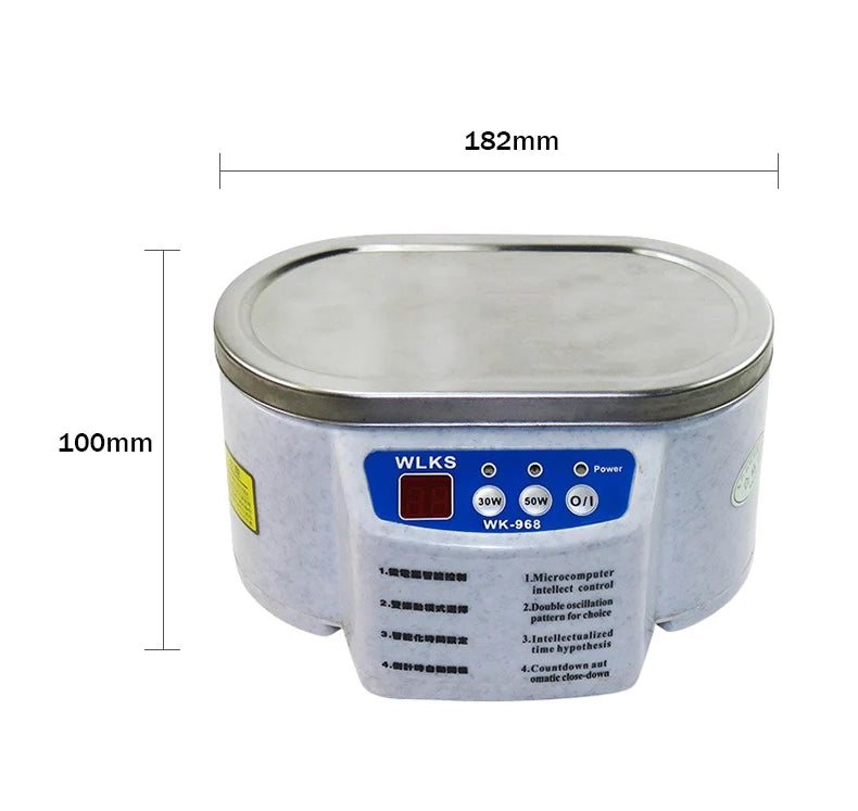 Digital Ultrasonic Cleaner Bath For Jewelry Parts Glasses Manicure Stones Cutters Dental Razor Ultrasound Cleaner Machine Beauty World Shop
